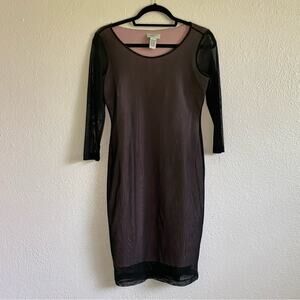 Carmen Marc Valvo Women's Pink and Black Dress Size S